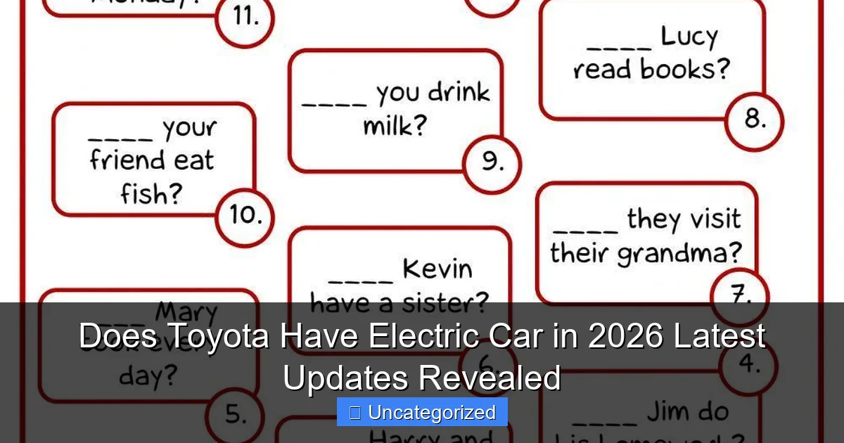 Does Toyota Have Electric Car in 2026 Latest Updates Revealed