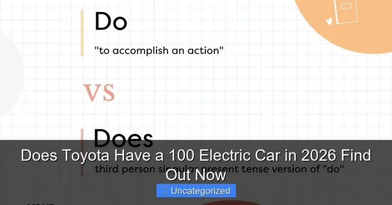 Does Toyota Have a 100 Electric Car in 2026 Find Out Now
