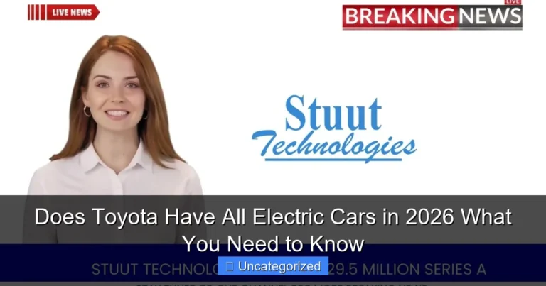 Does Toyota Have All Electric Cars in 2026 What You Need to Know