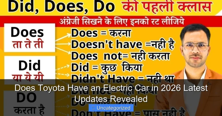 Does Toyota Have an Electric Car in 2026 Latest Updates Revealed