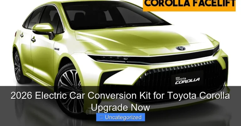 2026 Electric Car Conversion Kit for Toyota Corolla Upgrade Now