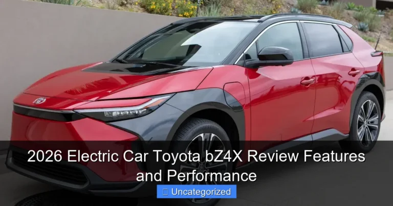 2026 Electric Car Toyota bZ4X Review Features and Performance