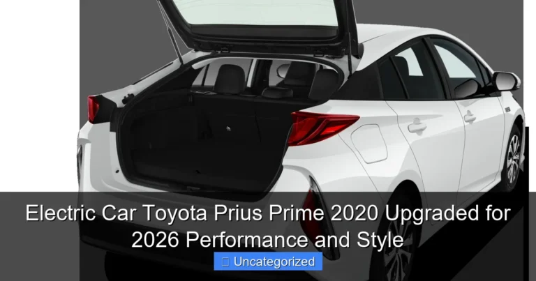 Electric Car Toyota Prius Prime 2020 Upgraded for 2026 Performance and Style
