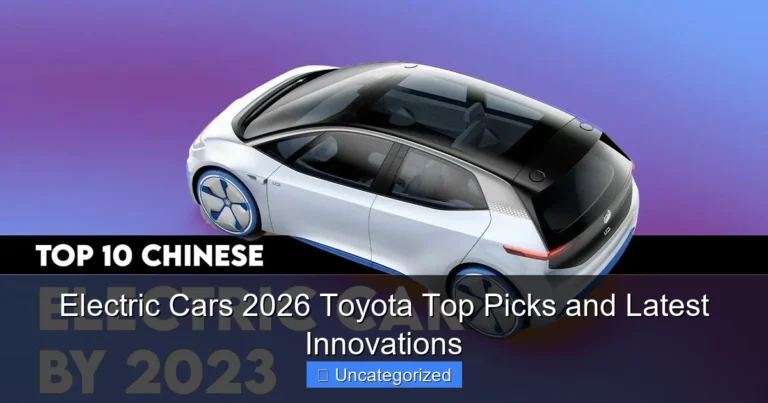 Electric Cars 2026 Toyota Top Picks and Latest Innovations