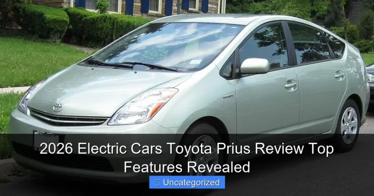 2026 Electric Cars Toyota Prius Review Top Features Revealed