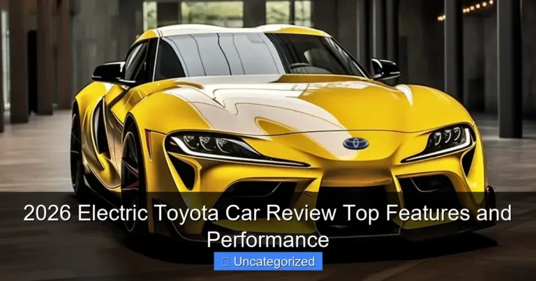2026 Electric Toyota Car Review Top Features and Performance