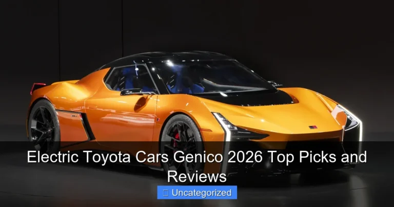 Electric Toyota Cars Genico 2026 Top Picks and Reviews
