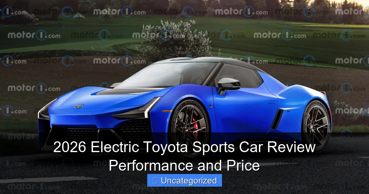 2026 Electric Toyota Sports Car Review Performance and Price