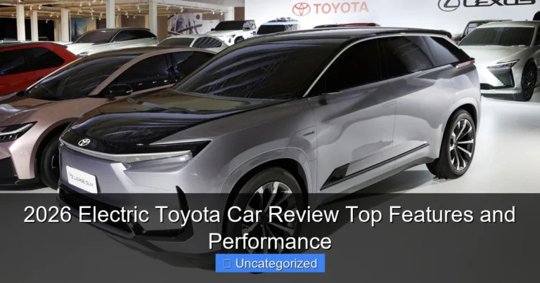 2026 Electric Toyota Car Review Top Features and Performance