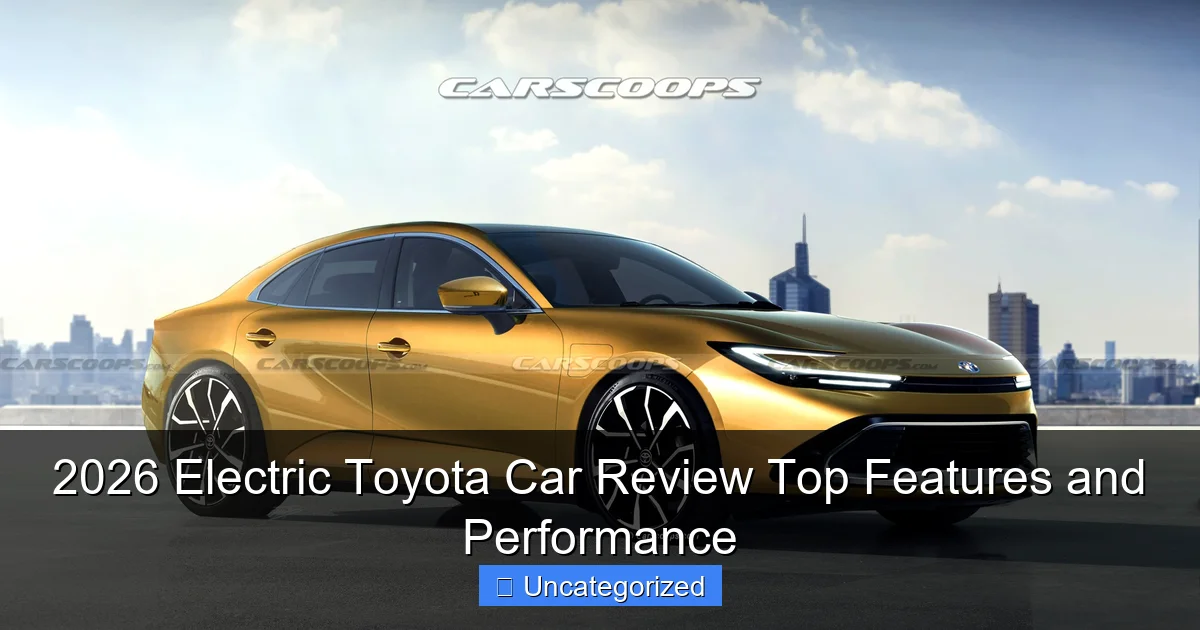 2026 Electric Toyota Car Review Top Features and Performance