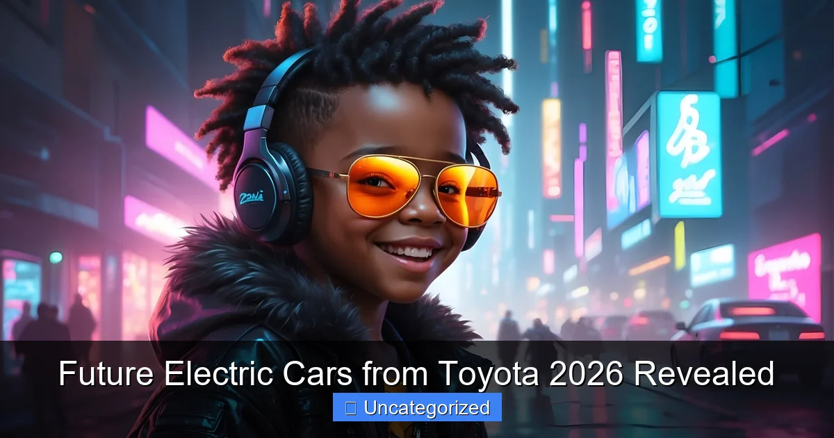 Future Electric Cars from Toyota 2026 Revealed