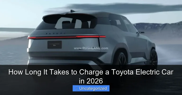 How Long It Takes to Charge a Toyota Electric Car in 2026