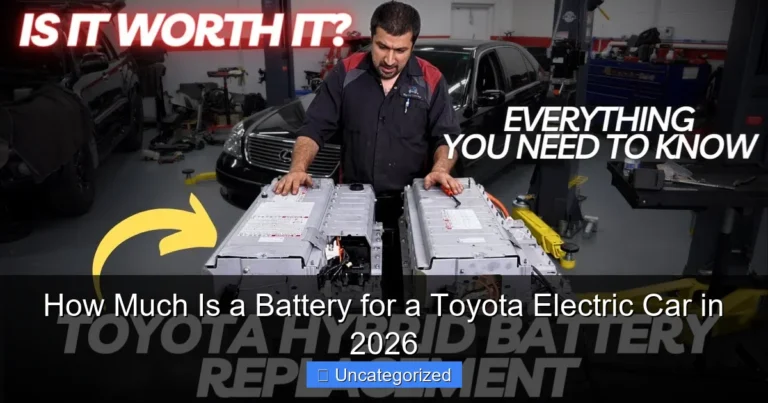 How Much Is a Battery for a Toyota Electric Car in 2026