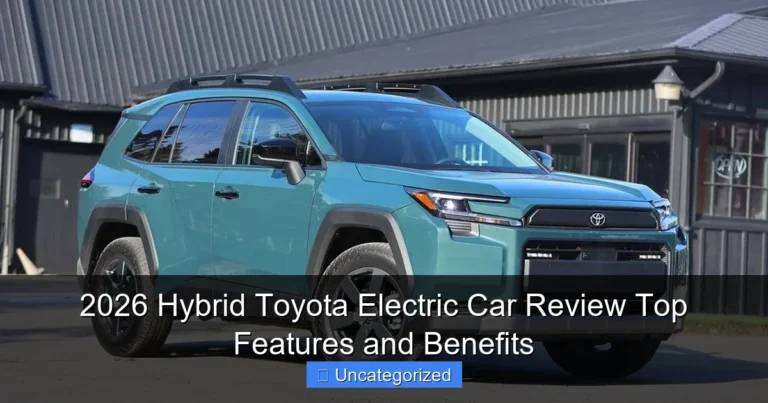 2026 Hybrid Toyota Electric Car Review Top Features and Benefits