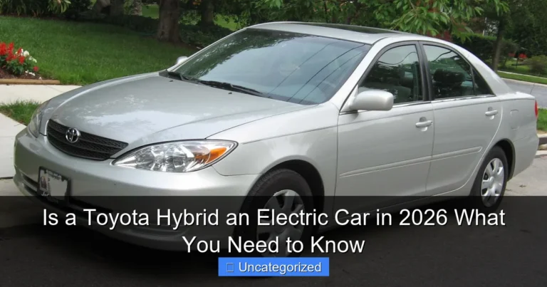 Is a Toyota Hybrid an Electric Car in 2026 What You Need to Know