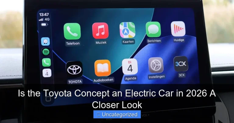 Is the Toyota Concept an Electric Car in 2026 A Closer Look