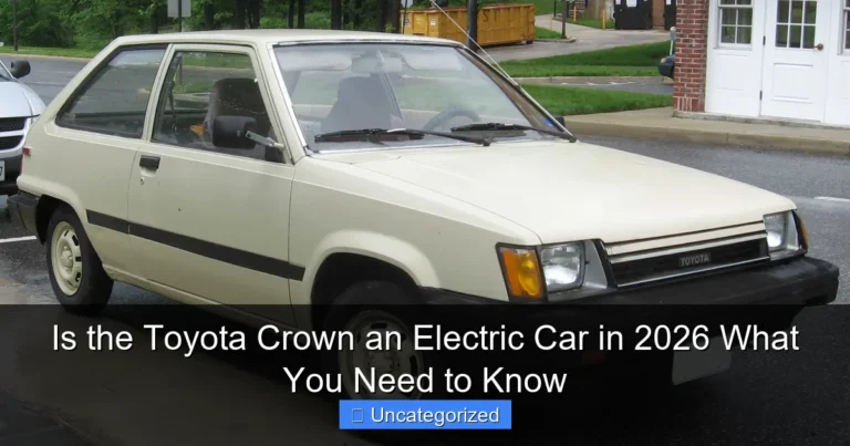 Is the Toyota Crown an Electric Car in 2026 What You Need to Know