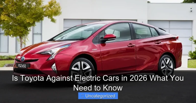 Is Toyota Against Electric Cars in 2026 What You Need to Know