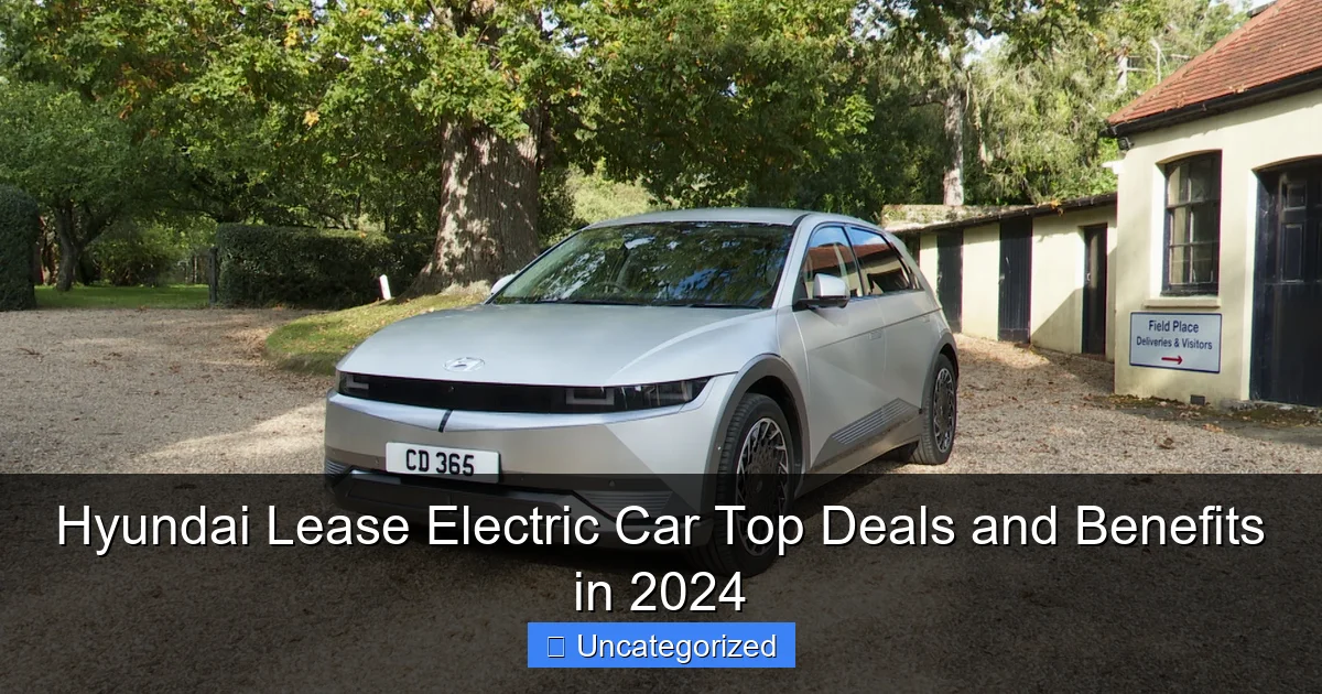 Hyundai Lease Electric Car Top Deals and Benefits in 2024