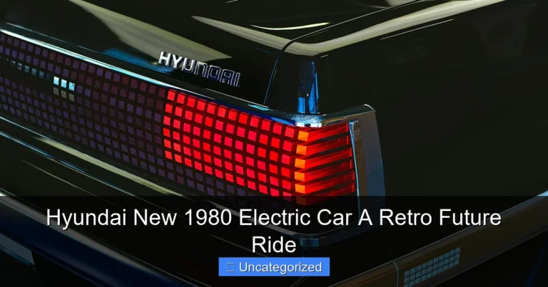 Hyundai New 1980 Electric Car A Retro Future Ride