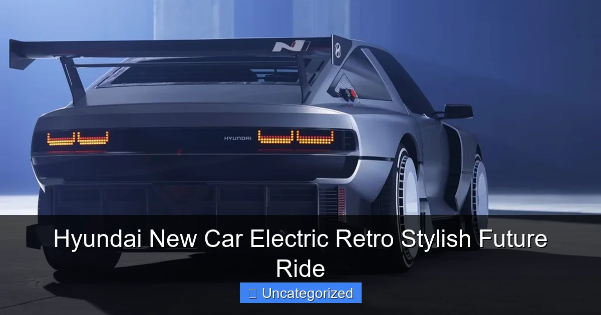 Hyundai New Car Electric Retro Stylish Future Ride