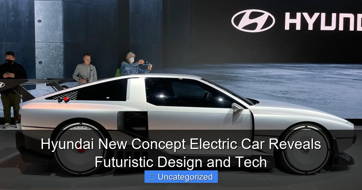 Hyundai New Concept Electric Car Reveals Futuristic Design and Tech