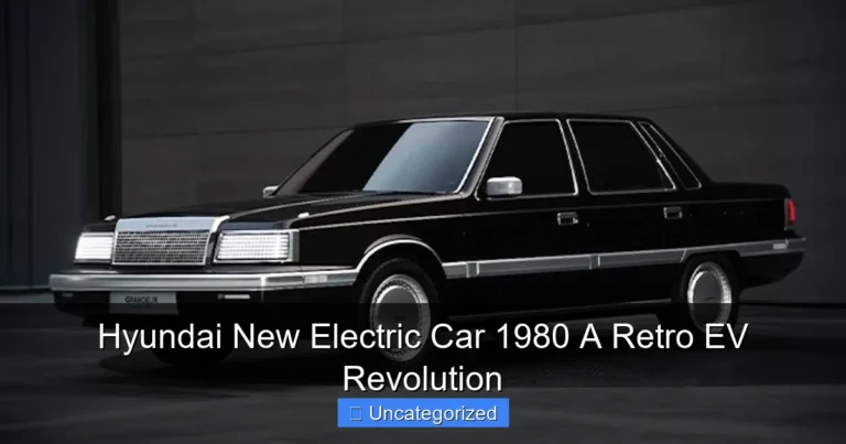 Hyundai New Electric Car 1980 A Retro EV Revolution