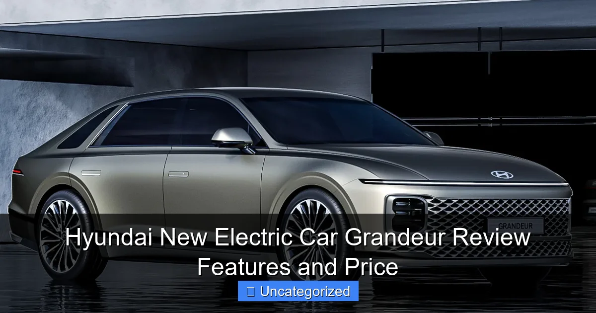 Hyundai New Electric Car Grandeur Review Features and Price