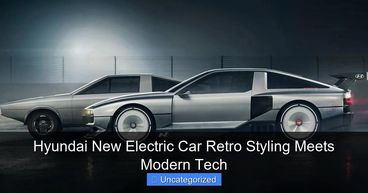 Hyundai New Electric Car Retro Styling Meets Modern Tech