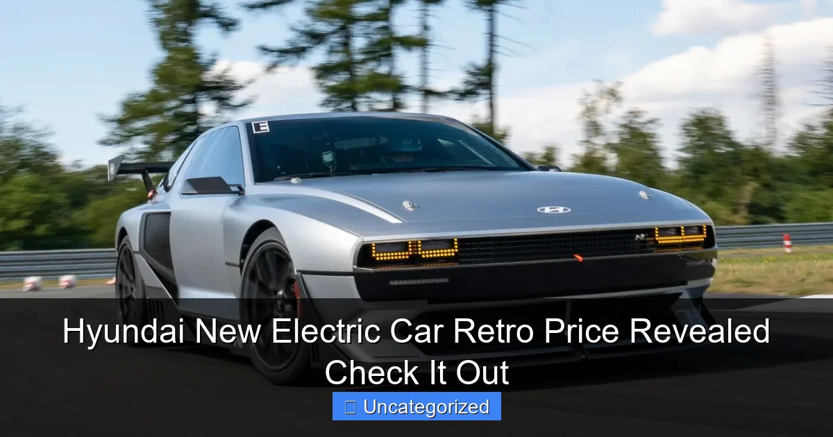 Hyundai New Electric Car Retro Price Revealed Check It Out