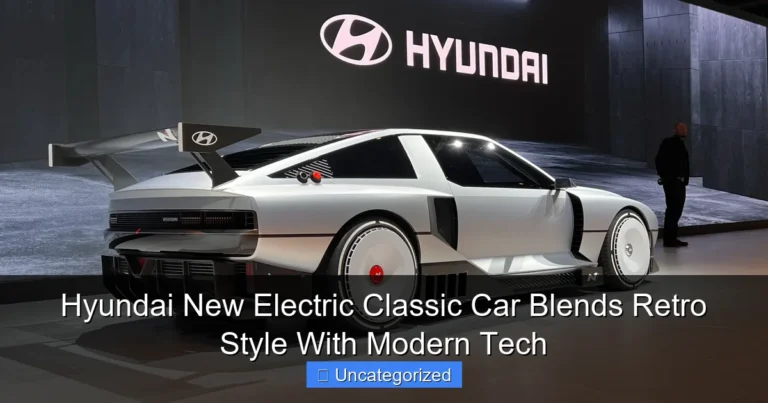 Hyundai New Electric Classic Car Blends Retro Style With Modern Tech