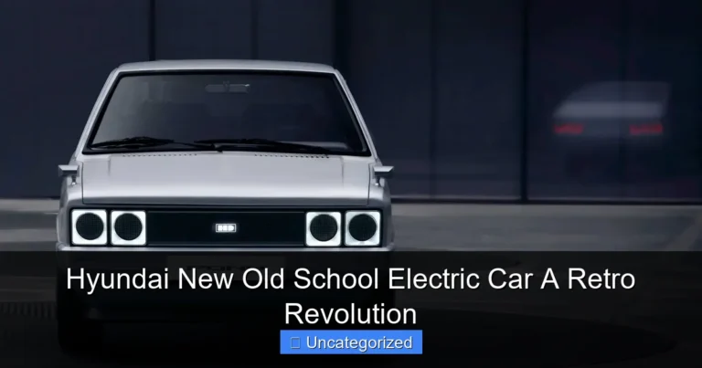 Hyundai New Old School Electric Car A Retro Revolution
