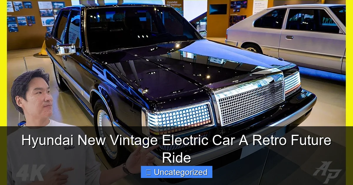 Hyundai New Vintage Electric Car A Retro Future Ride