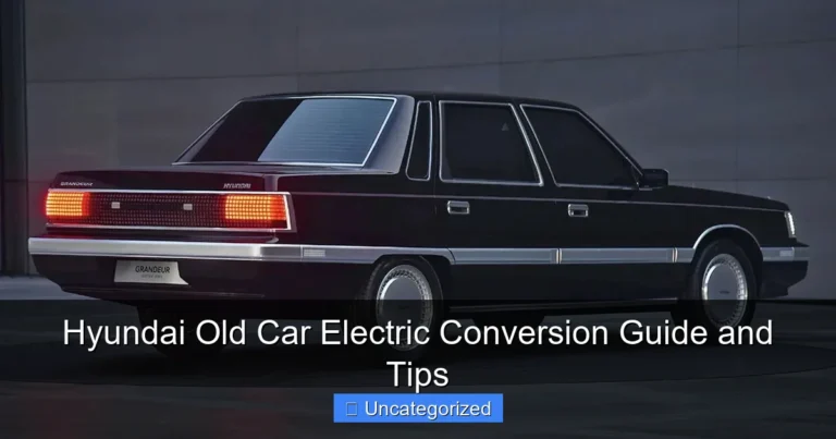 Hyundai Old Car Electric Conversion Guide and Tips