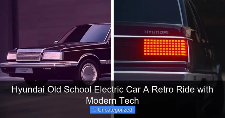 Hyundai Old School Electric Car A Retro Ride with Modern Tech