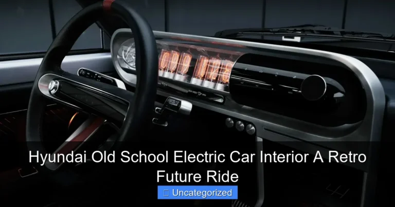 Hyundai Old School Electric Car Interior A Retro Future Ride