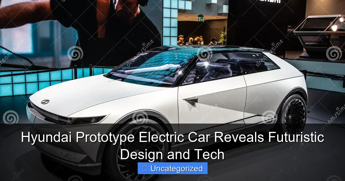 Hyundai Prototype Electric Car Reveals Futuristic Design and Tech