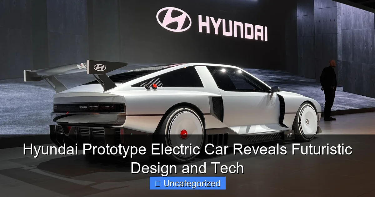 Hyundai Prototype Electric Car Reveals Futuristic Design and Tech