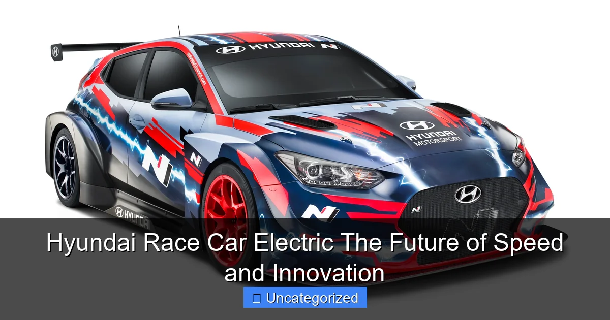 Hyundai Race Car Electric The Future of Speed and Innovation