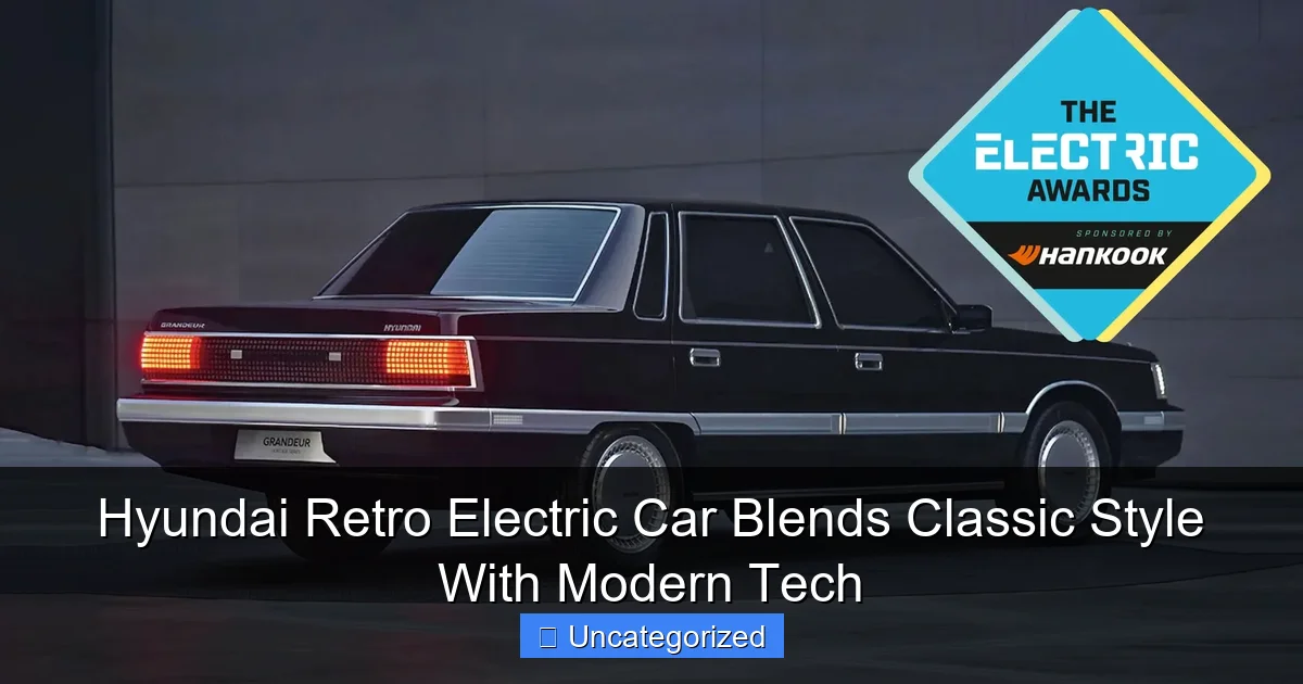 Hyundai Retro Electric Car Blends Classic Style With Modern Tech
