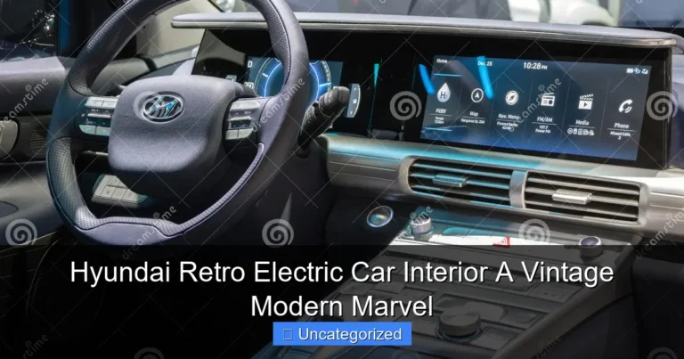 Hyundai Retro Electric Car Interior A Vintage Modern Marvel
