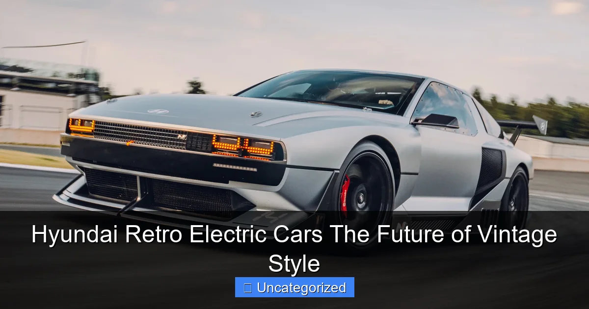 Hyundai Retro Electric Cars The Future of Vintage Style