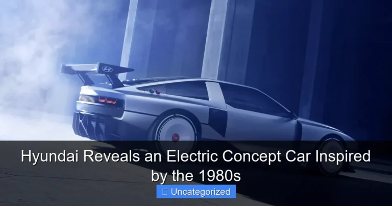 Hyundai Reveals an Electric Concept Car Inspired by the 1980s