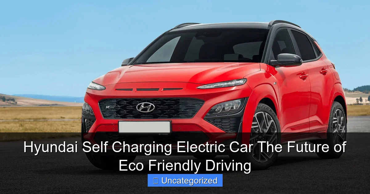 Hyundai Self Charging Electric Car The Future of Eco Friendly Driving
