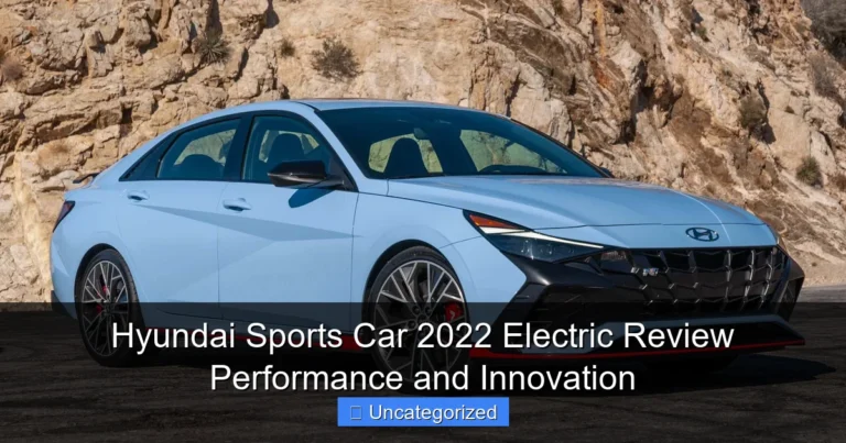 Hyundai Sports Car 2022 Electric Review Performance and Innovation