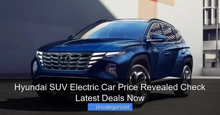 Hyundai SUV Electric Car Price Revealed Check Latest Deals Now