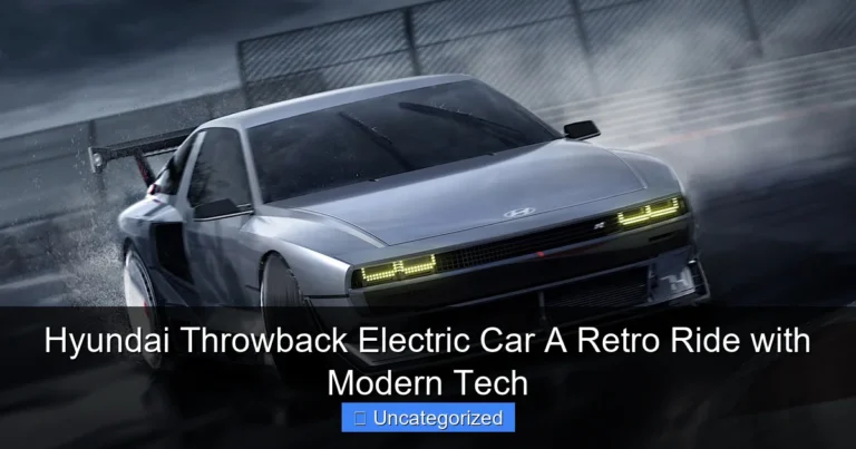 Hyundai Throwback Electric Car A Retro Ride with Modern Tech