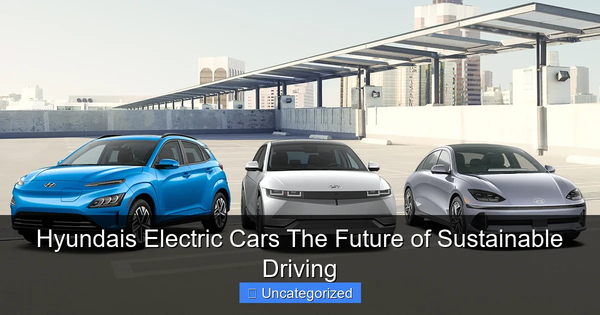 Hyundais Electric Cars The Future of Sustainable Driving