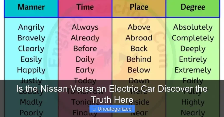 Is the Nissan Versa an Electric Car Discover the Truth Here