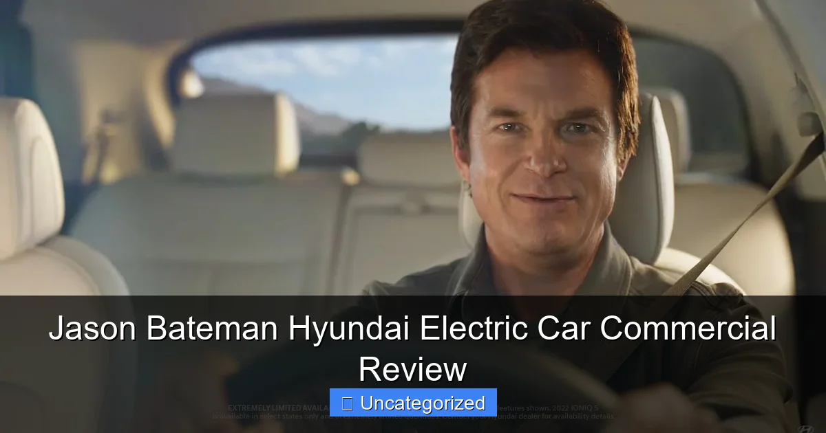Jason Bateman Hyundai Electric Car Commercial Review